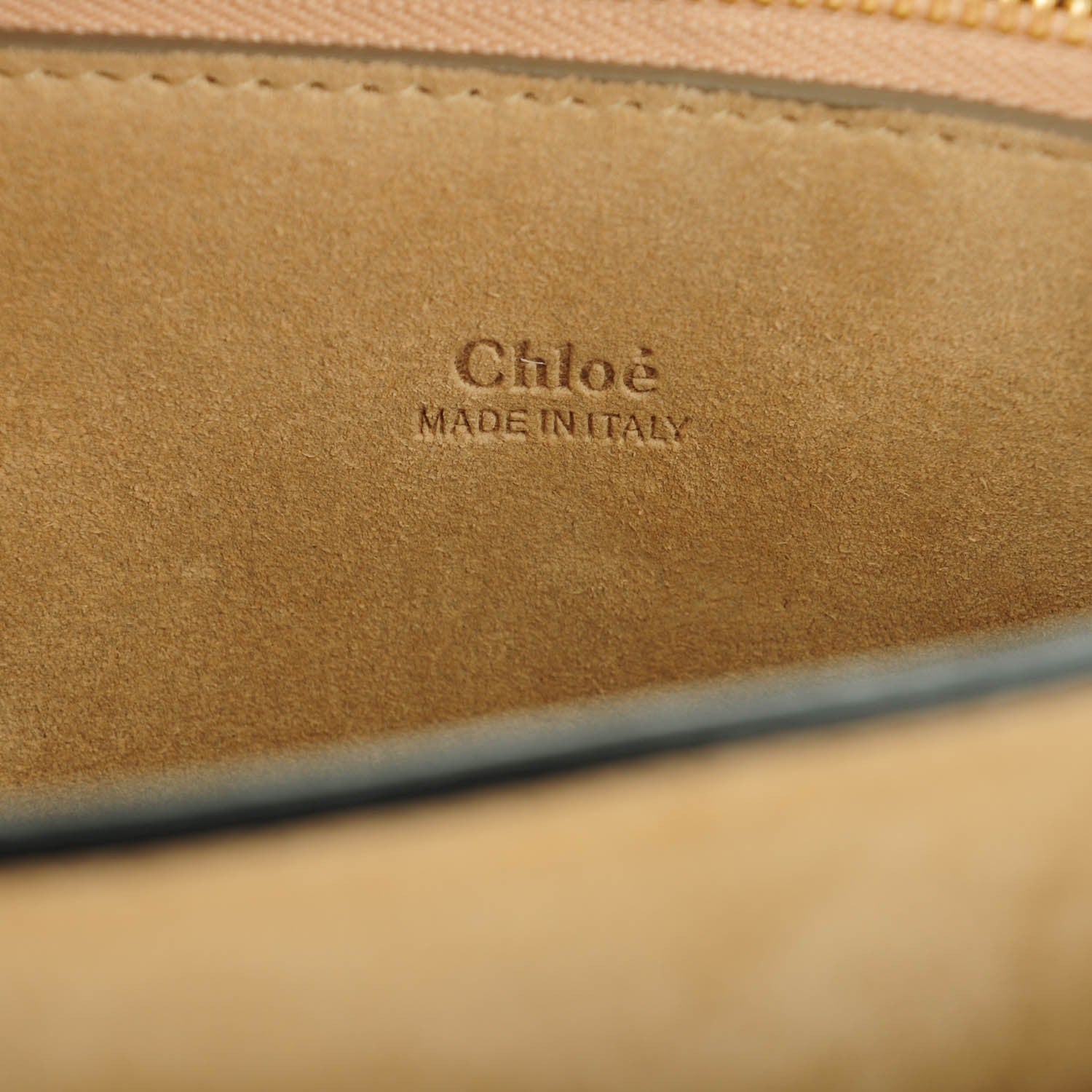 Chloe Suede Calfskin Medium Faye Shoulder Bag Black 6 of 7