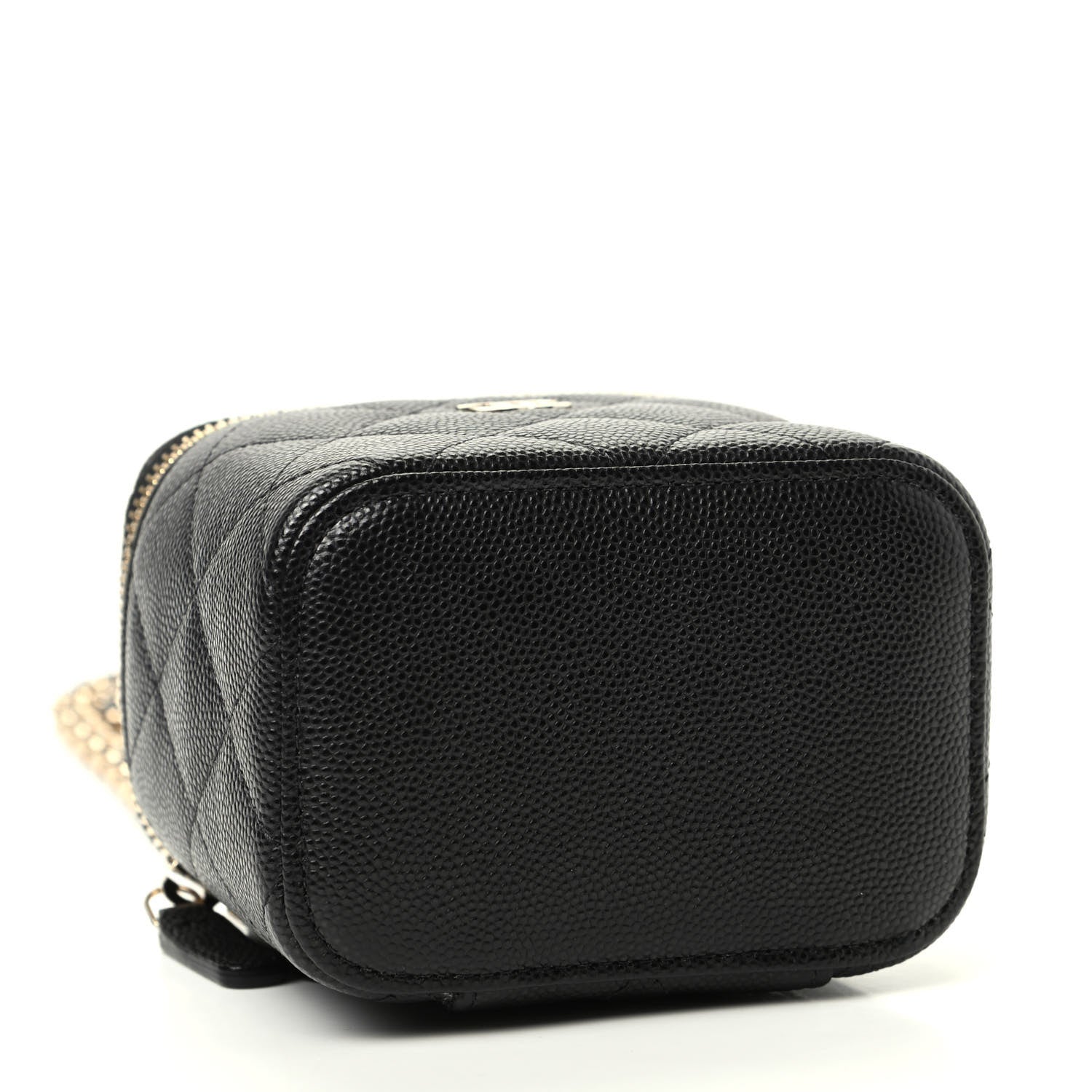 Chanel Caviar Quilted Mini Vanity Case With Chain Black 4 of 10