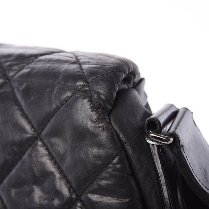 Chanel Aged Calfskin Quilted Expandable Messenger Black 18 of 18