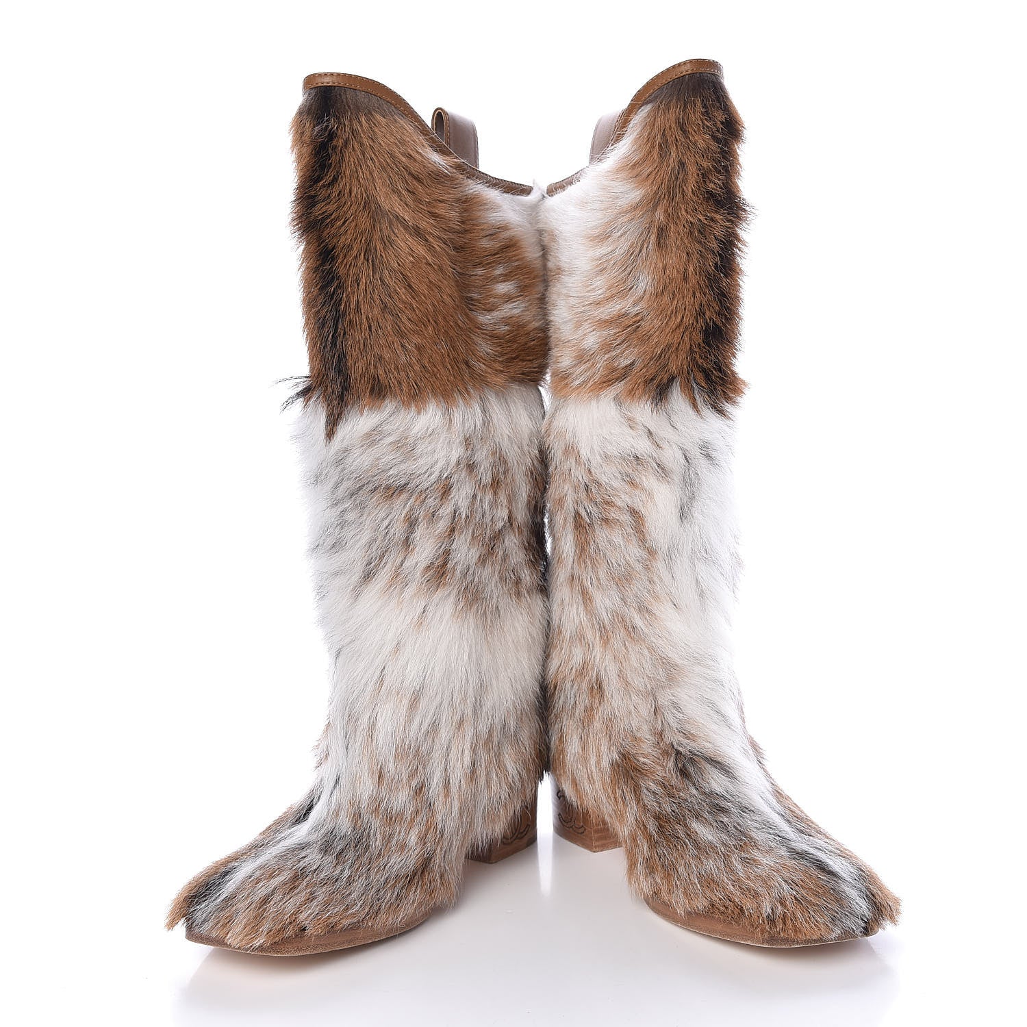 Chanel Fantasy Fur Boots 39 Brown 5 of 10