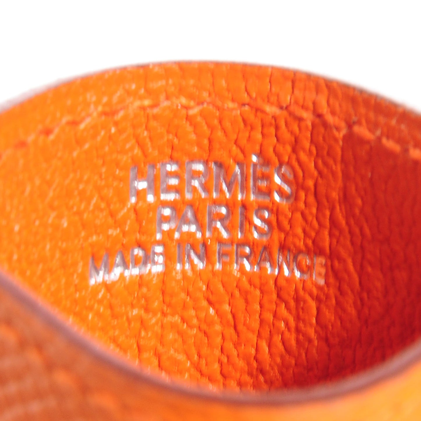 Epsom Diabolo Card Holder Case Orange
