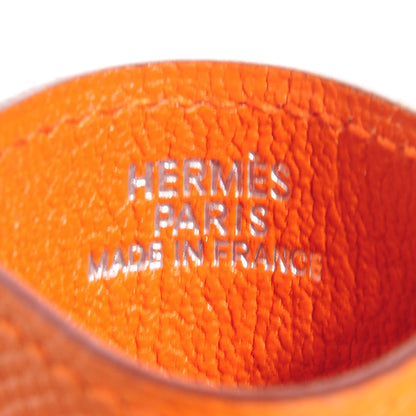 Hermes Epsom Diabolo Card Holder Case Orange 6 of 8