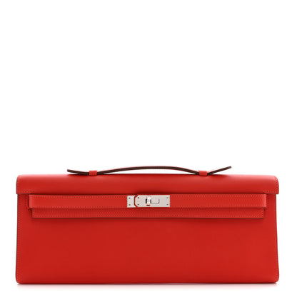 Hermes Swift Kelly Cut Clutch Pochette Capucine 1 of 7