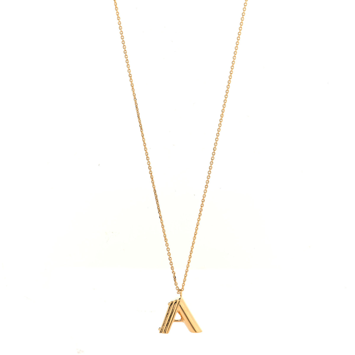LV And Me Letter A Necklace Gold