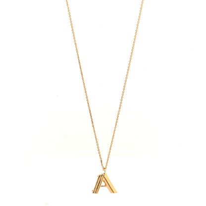 Louis Vuitton LV And Me Letter A Necklace Gold 1 of 6