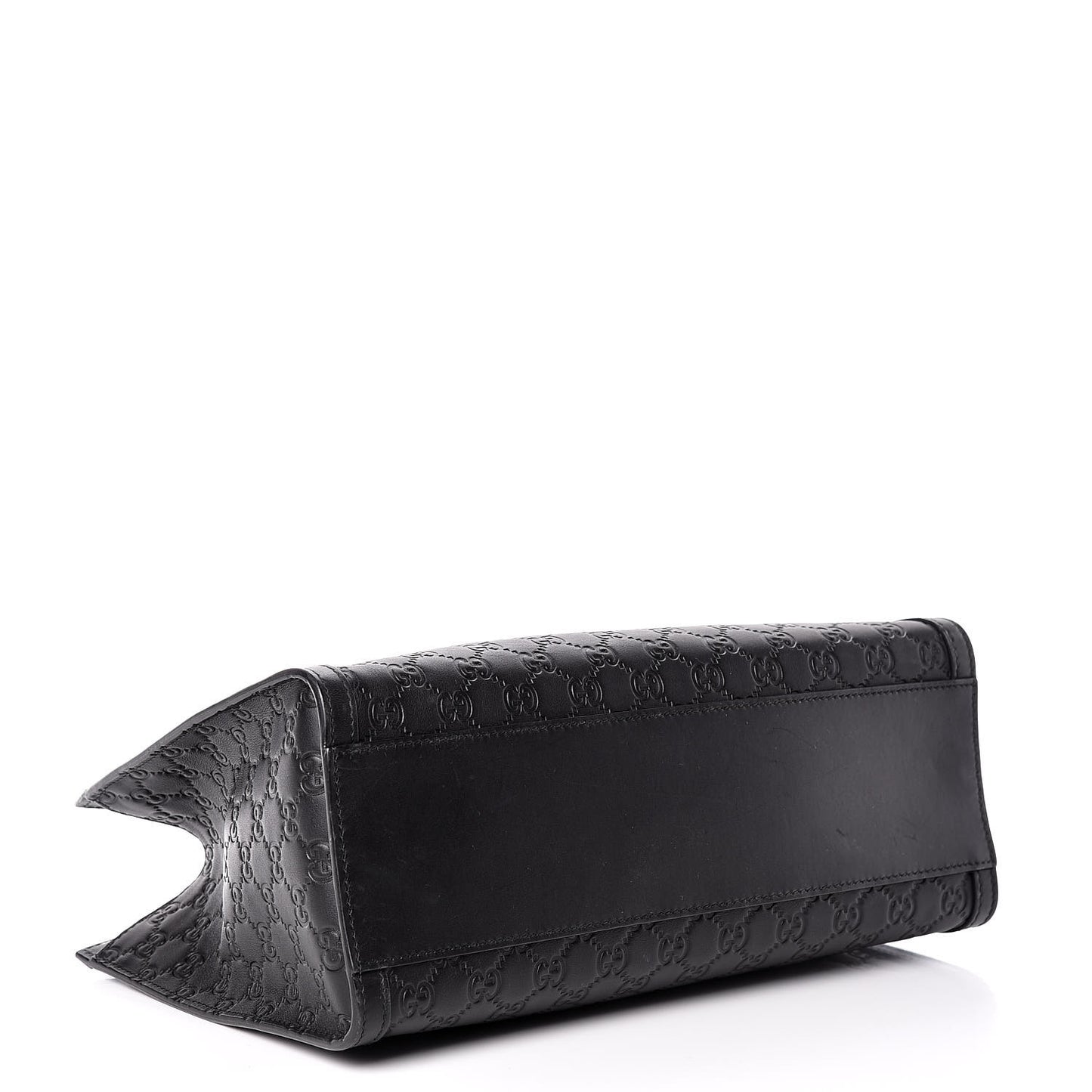 Guccissima Medium Padlock Tote Black