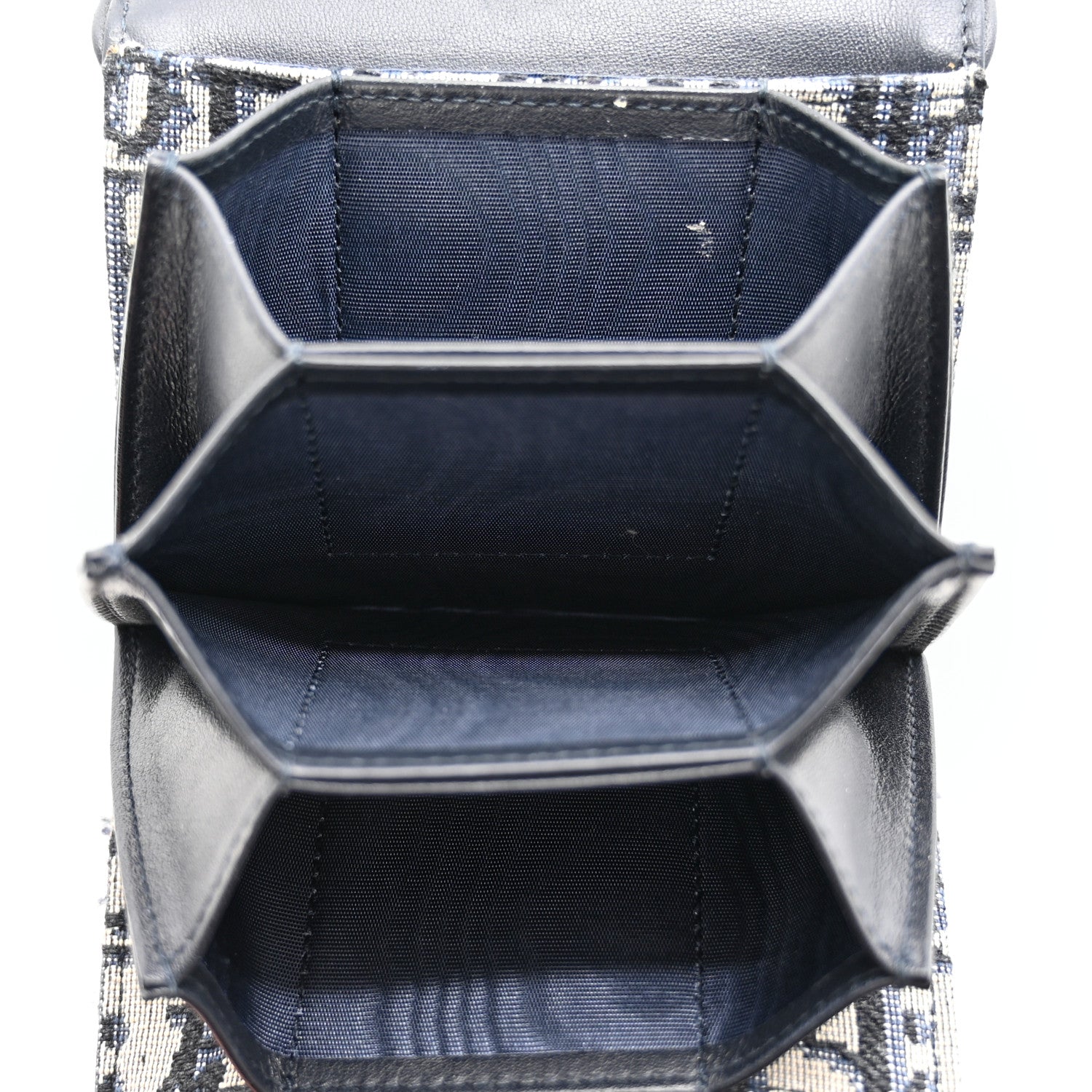 Christian Dior Oblique Saddle 5-Gusset Card Holder Blue 5 of 9