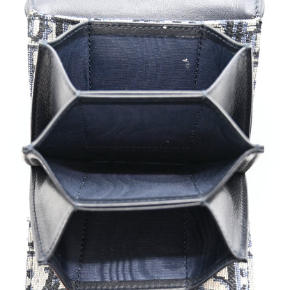 Christian Dior Oblique Saddle 5-Gusset Card Holder Blue 5 of 9