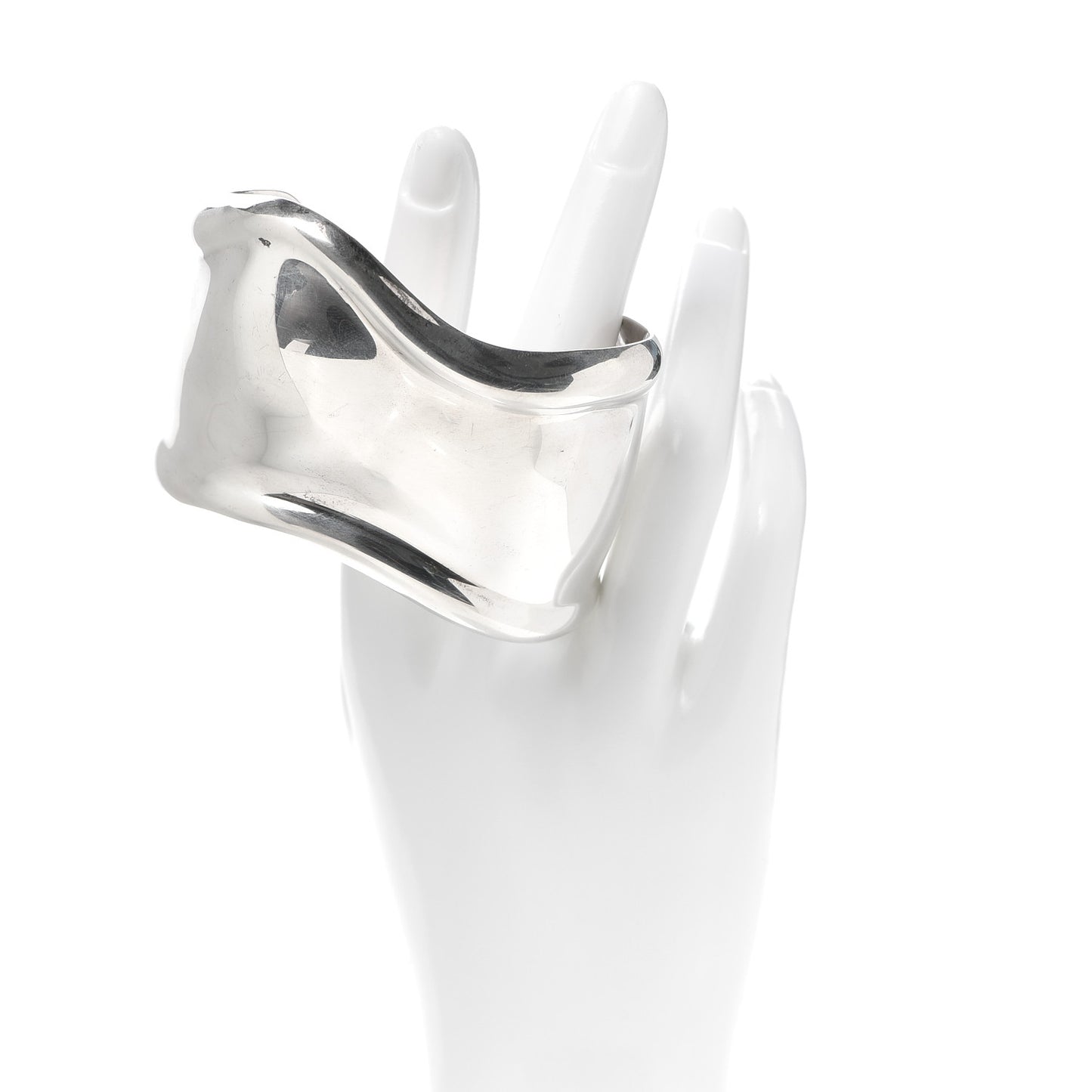 Sterling Silver Medium Elsa Peretti Left Wrist Bone Cuff Bracelet