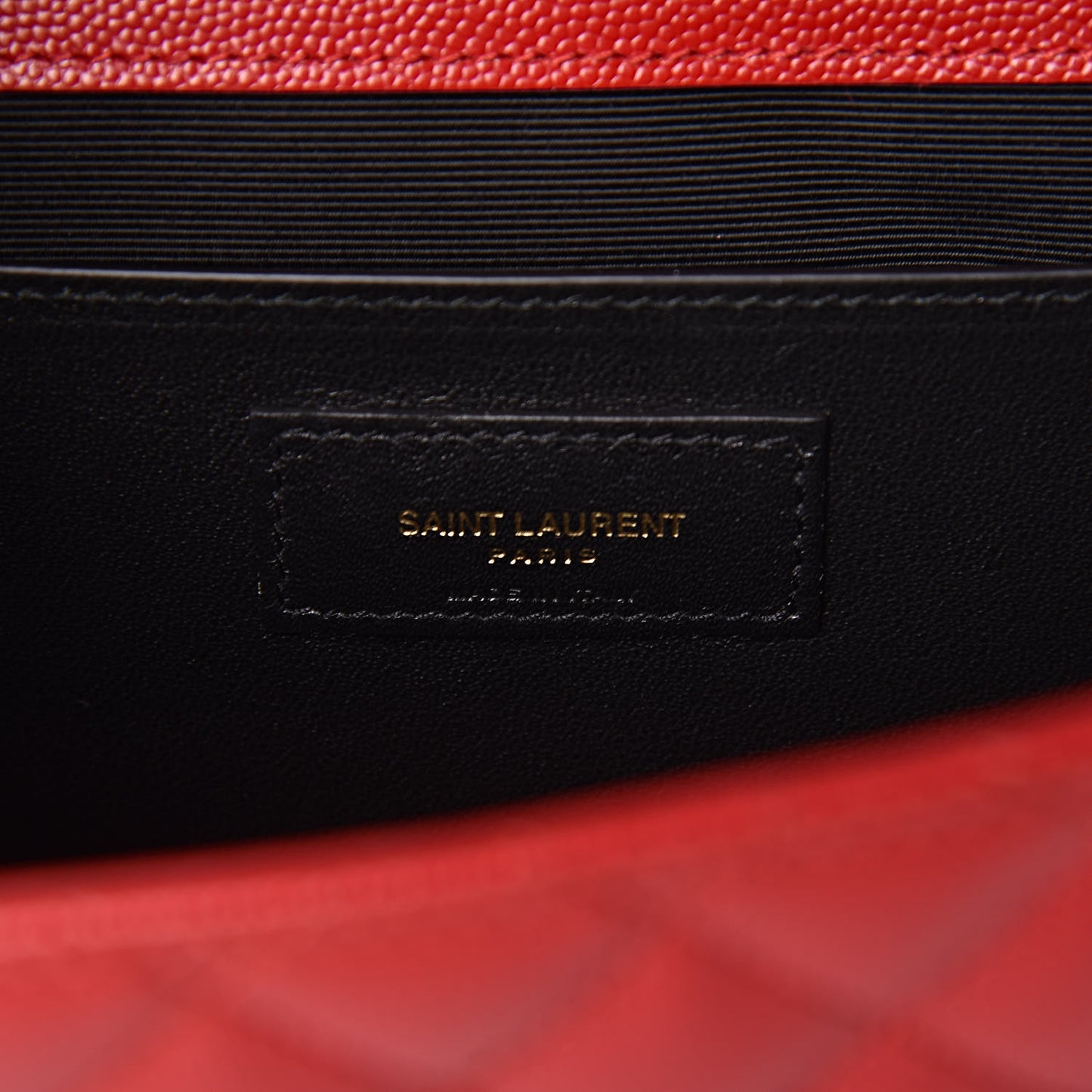 Grain De Poudre Textured Mixed Matelasse Triquilt Medium Monogram Satchel New Red