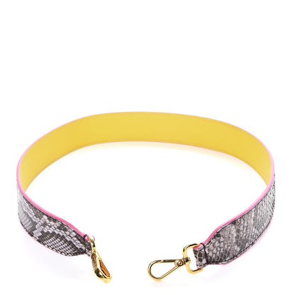 Fendi Shiny Python Vitello Dolce Strap You Purple Yellow 4 of 6