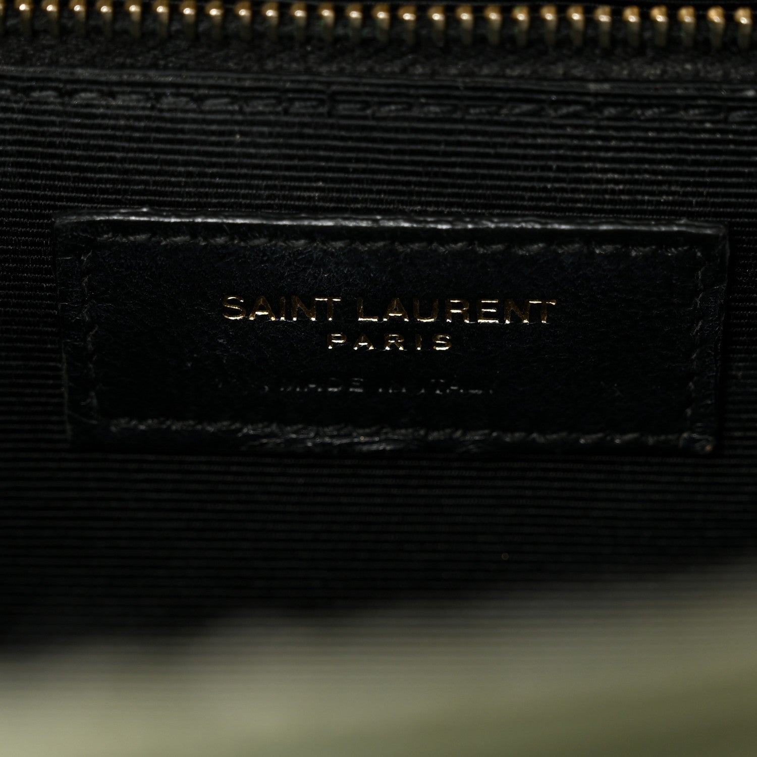 Saint Laurent Grain De Poudre Textured Mixed Matelasse Large Triquilt Monogram Satchel Light Sage 6 of 12