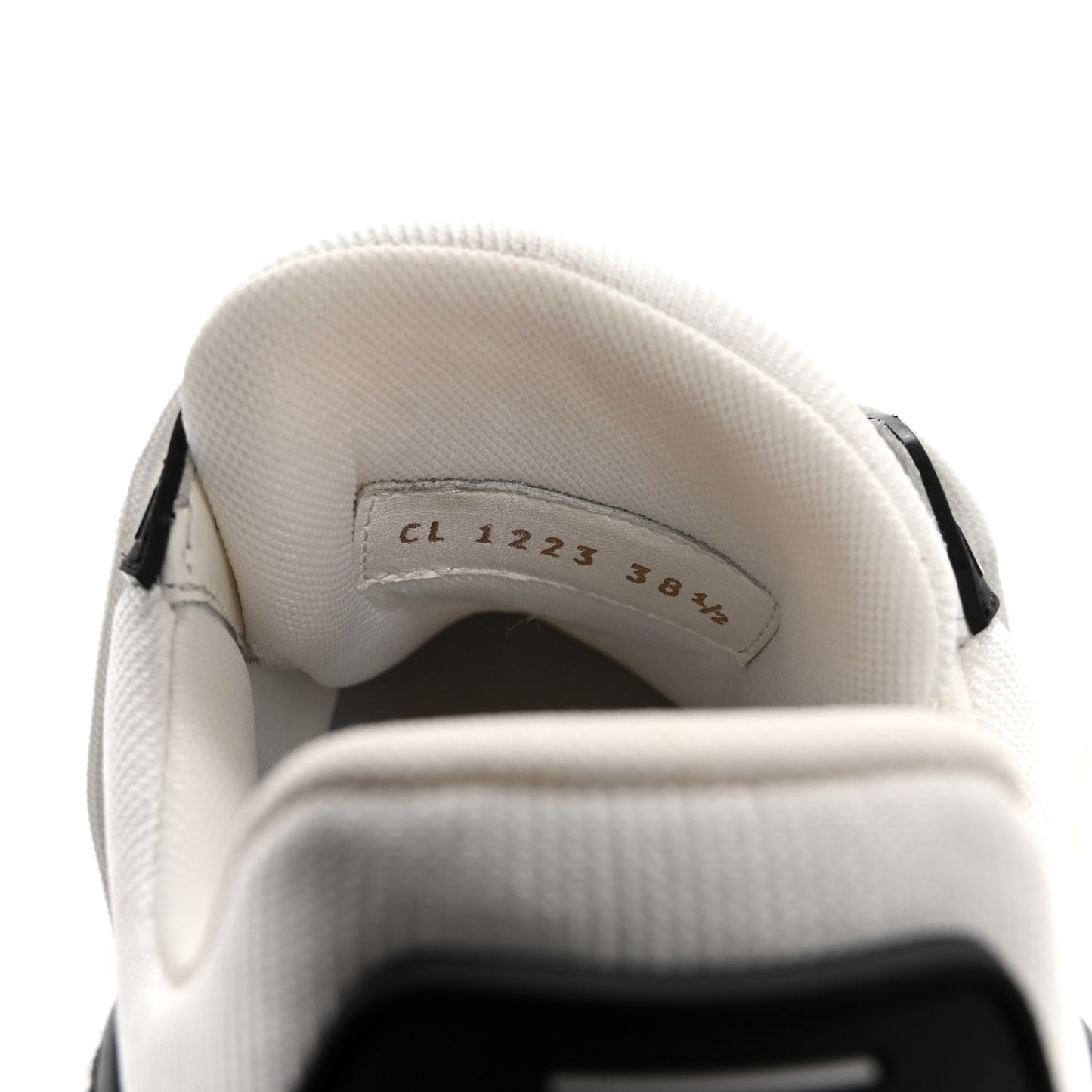 Calfskin Embossed Monogram Denim Womens LV Trainer Sneakers 38.5 Black