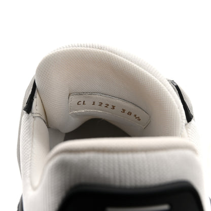 Louis Vuitton Calfskin Embossed Monogram Denim Womens LV Trainer Sneakers 38.5 Black 9 of 10