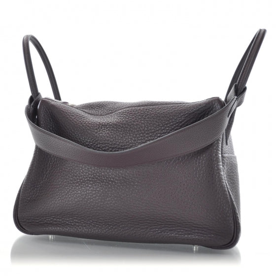 Hermes Taurillon Clemence Lindy 30 Prune 3 of 10