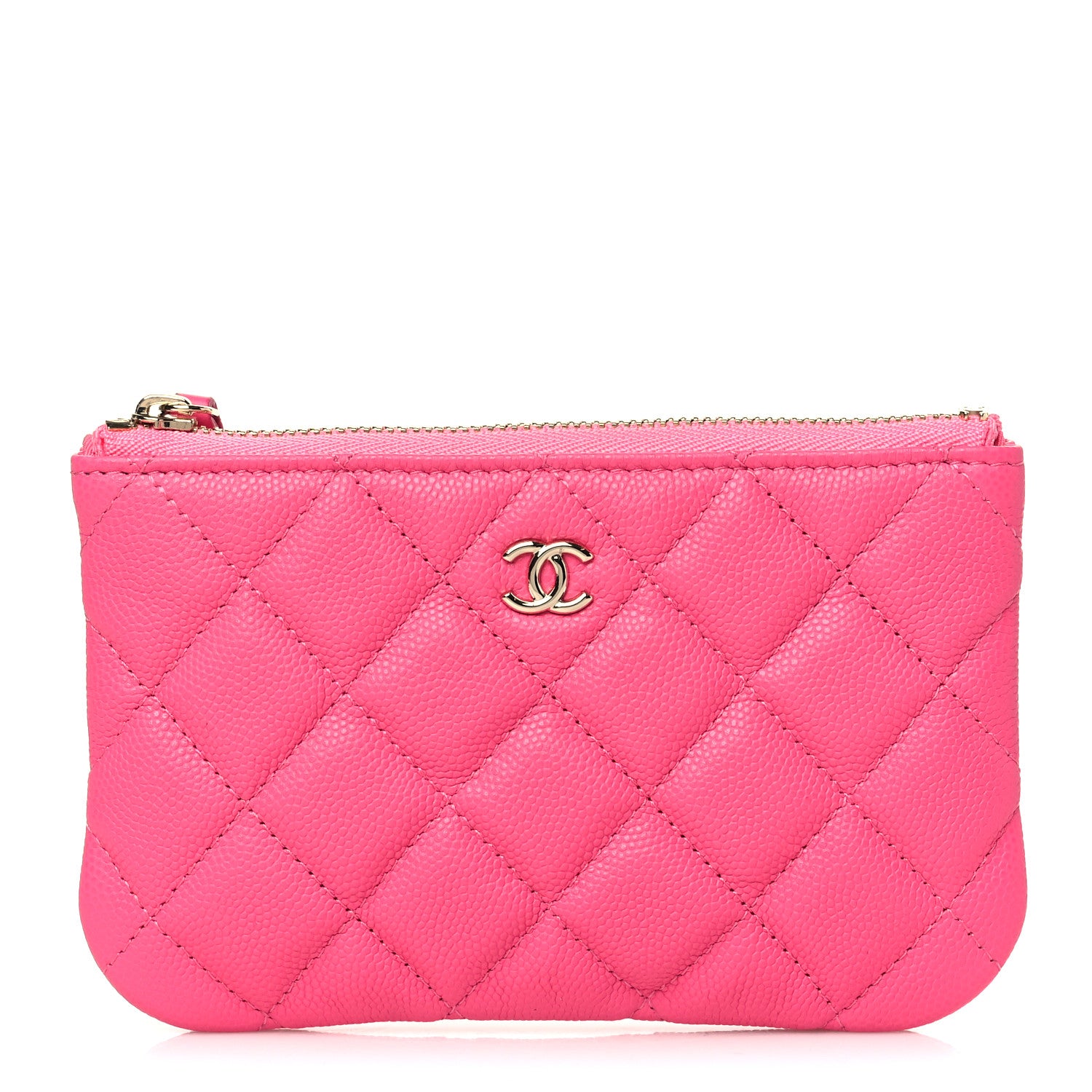 Chanel Caviar Quilted Small Cosmetic Case Pink 1 of 8