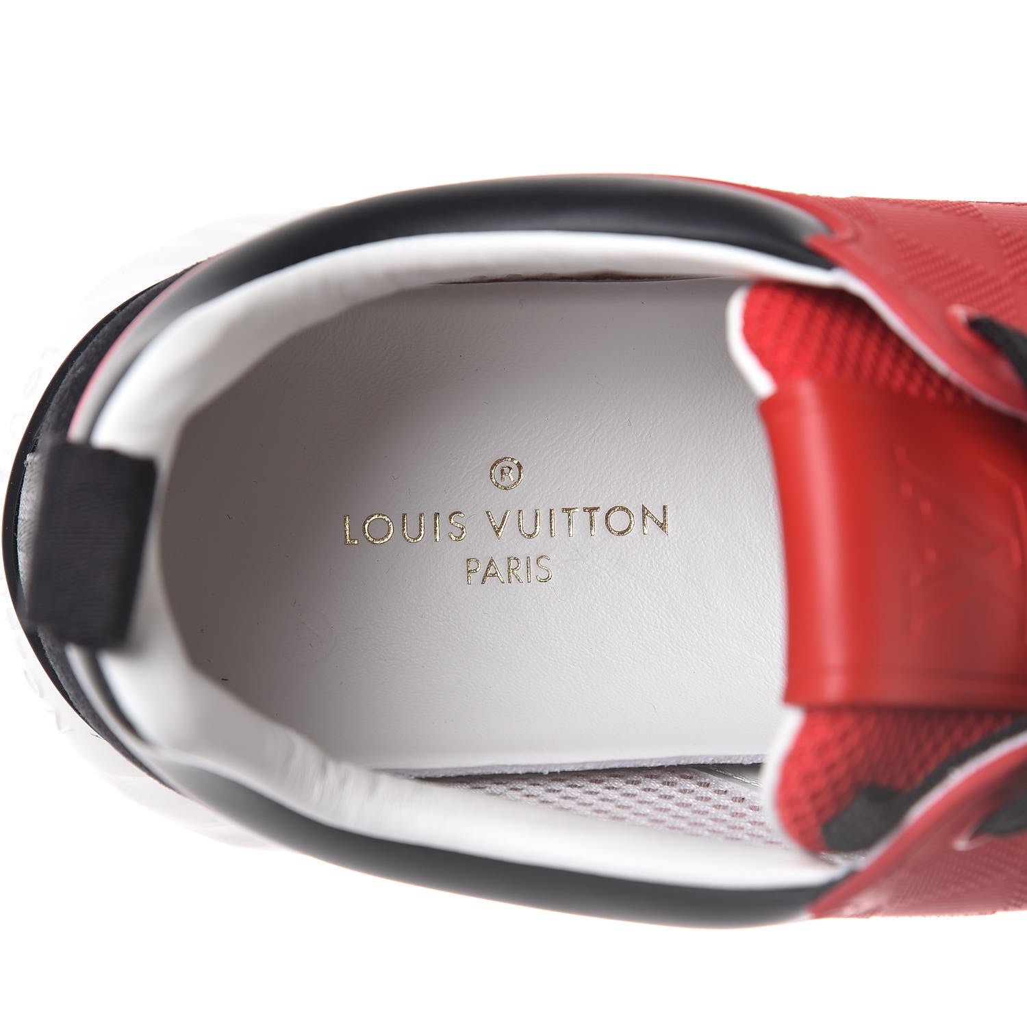 Louis Vuitton Rubber Mesh Suede Damier Fastlane Low Sneakers 5 Rouge 6 of 8