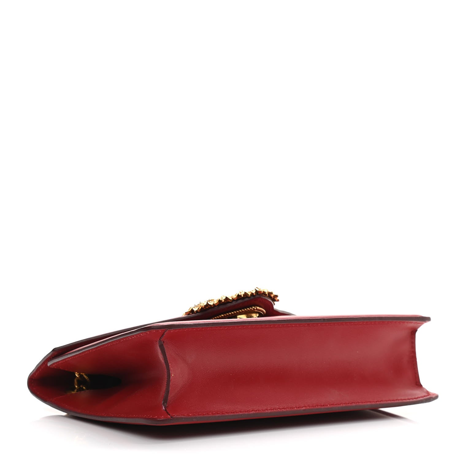 Dolce & Gabbana Smooth Calfskin Medium Devotion Crossbody Bag Poppy Red 4 of 11