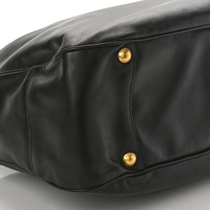 Prada Soft Calf Hobo Black 7 of 8