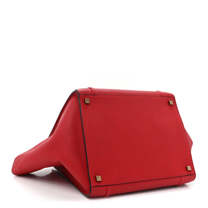 Celine Baby Grained Calfskin Medium Phantom Luggage Carmin 4 of 12