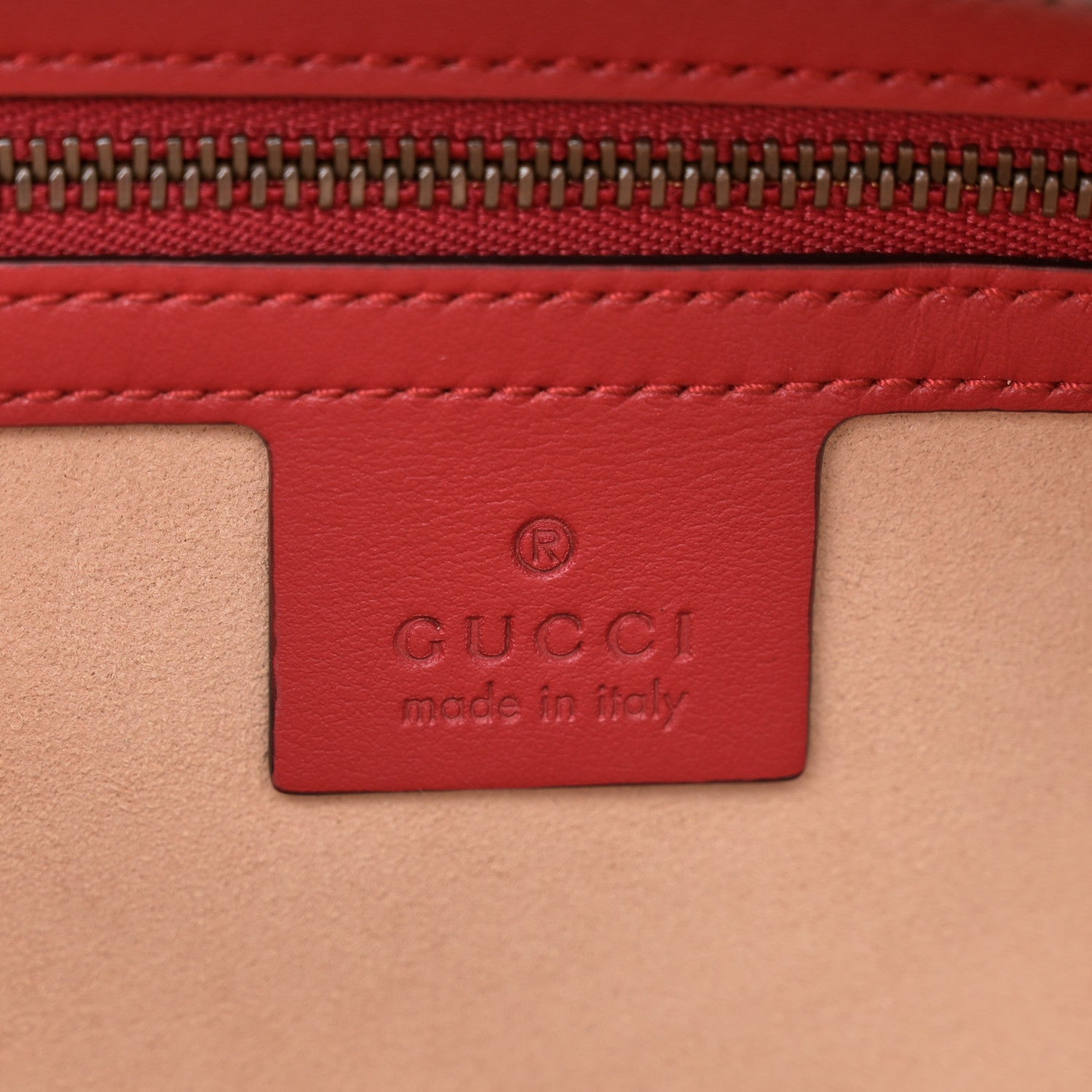 Gucci Calfskin Matelasse Sylvie Web Small GG Marmont Top Handle Shoulder Bag Hibiscus Red 6 of 11