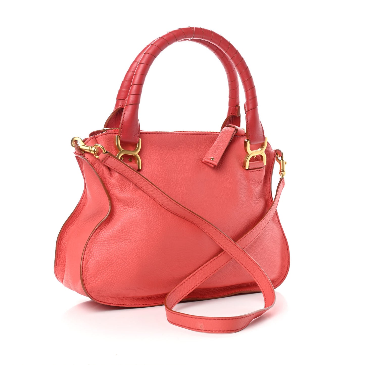 Calfskin Medium Marcie Satchel Paradise Pink