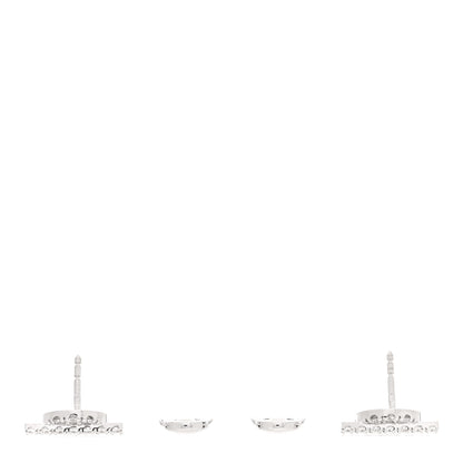 Hermes 18K White Gold Diamond Finesse Earrings 3 of 5