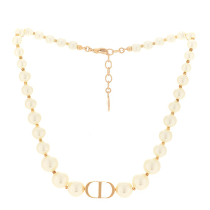 Christian Dior Pearl 30 Montaigne Choker Necklace Gold 3 of 7