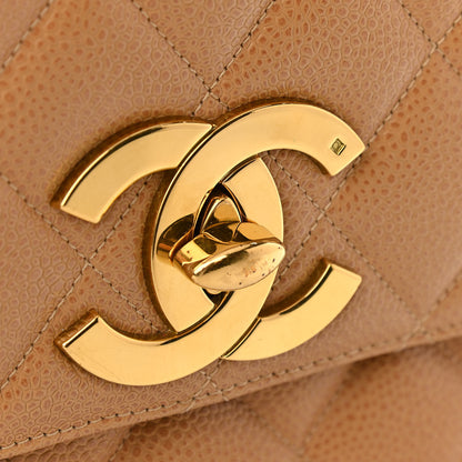 Chanel Caviar Quilted Small Single Flap Beige 12 of 13