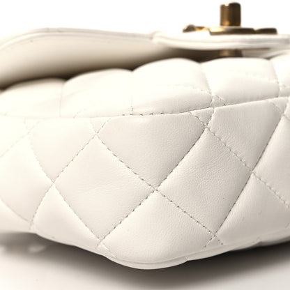 Chanel Lambskin Quilted Casino Chips Mini Square Flap White 9 of 10