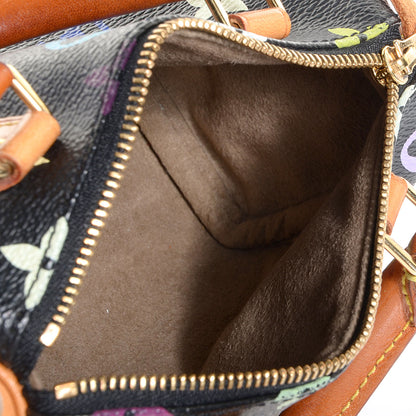 Louis Vuitton Monogram Multicolor Mini Sac HL Speedy Black 5 of 6