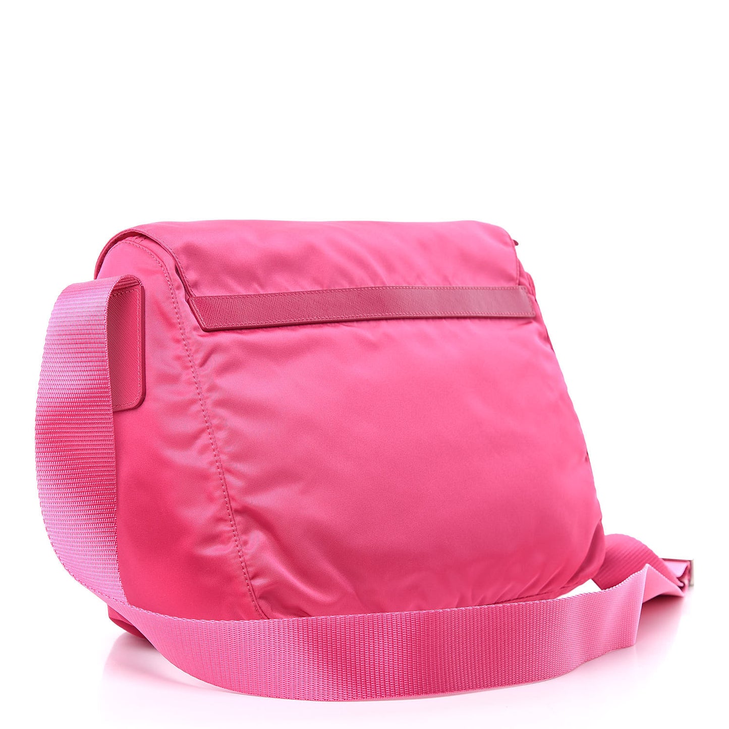 Nylon Vela Sport Messenger Bag Fuxia
