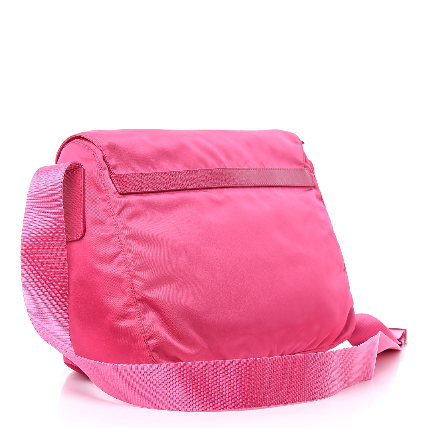 Prada Nylon Vela Sport Messenger Bag Fuxia 3 of 9