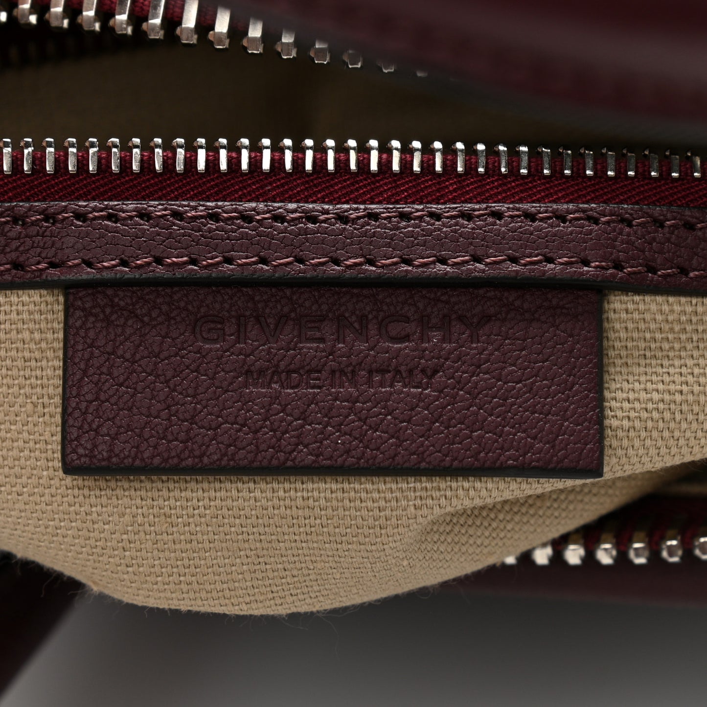 Sugar Goatskin Small Antigona Aubergine