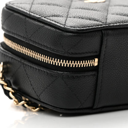Chanel Caviar Quilted Small Top Handle Vanity Case Black 9 of 11