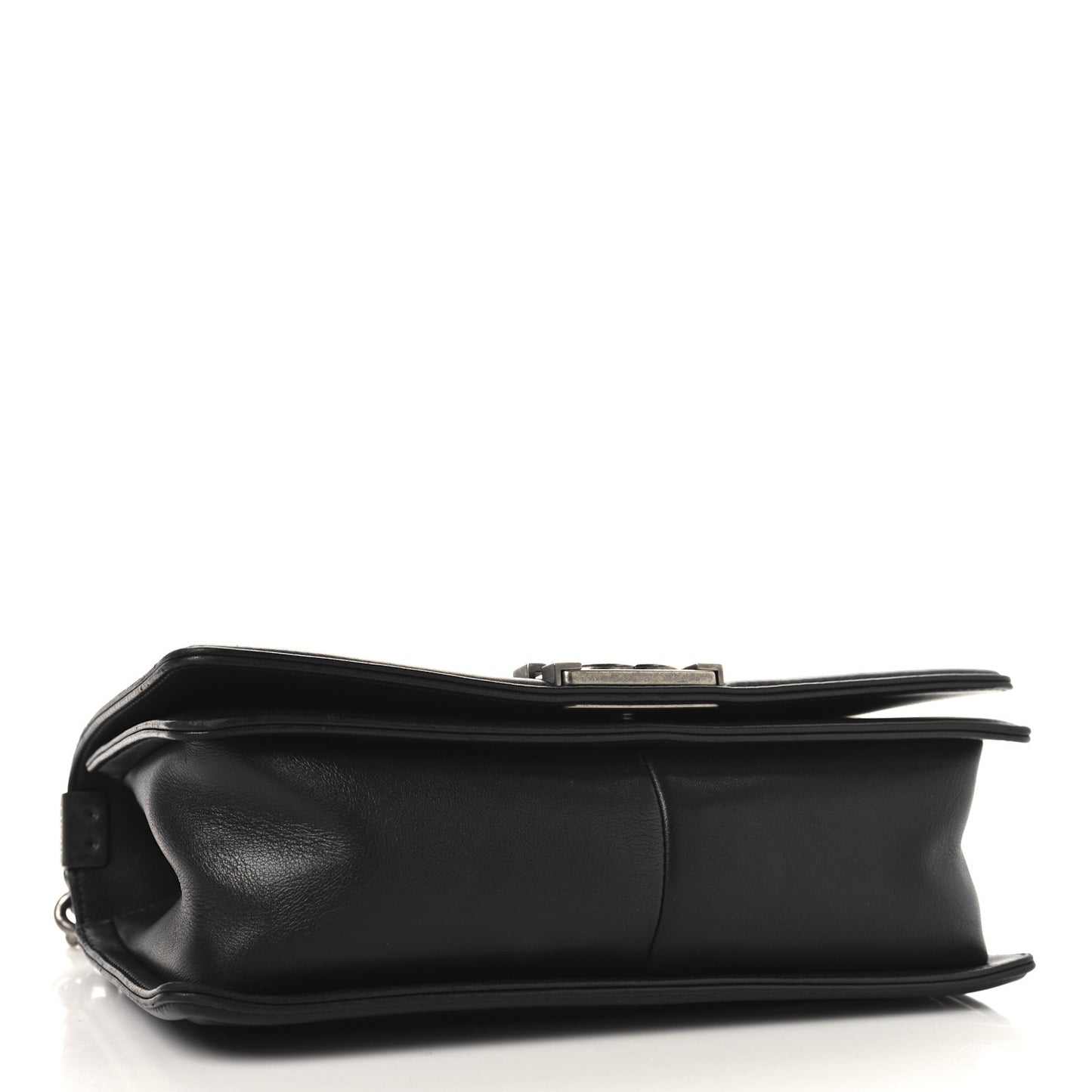 Calfskin Quilted Medium Boy Flap Black