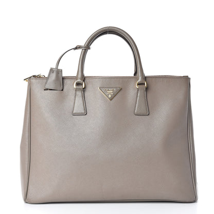 Prada Saffiano Large Galleria Double Zip Tote Argilla 1 of 26