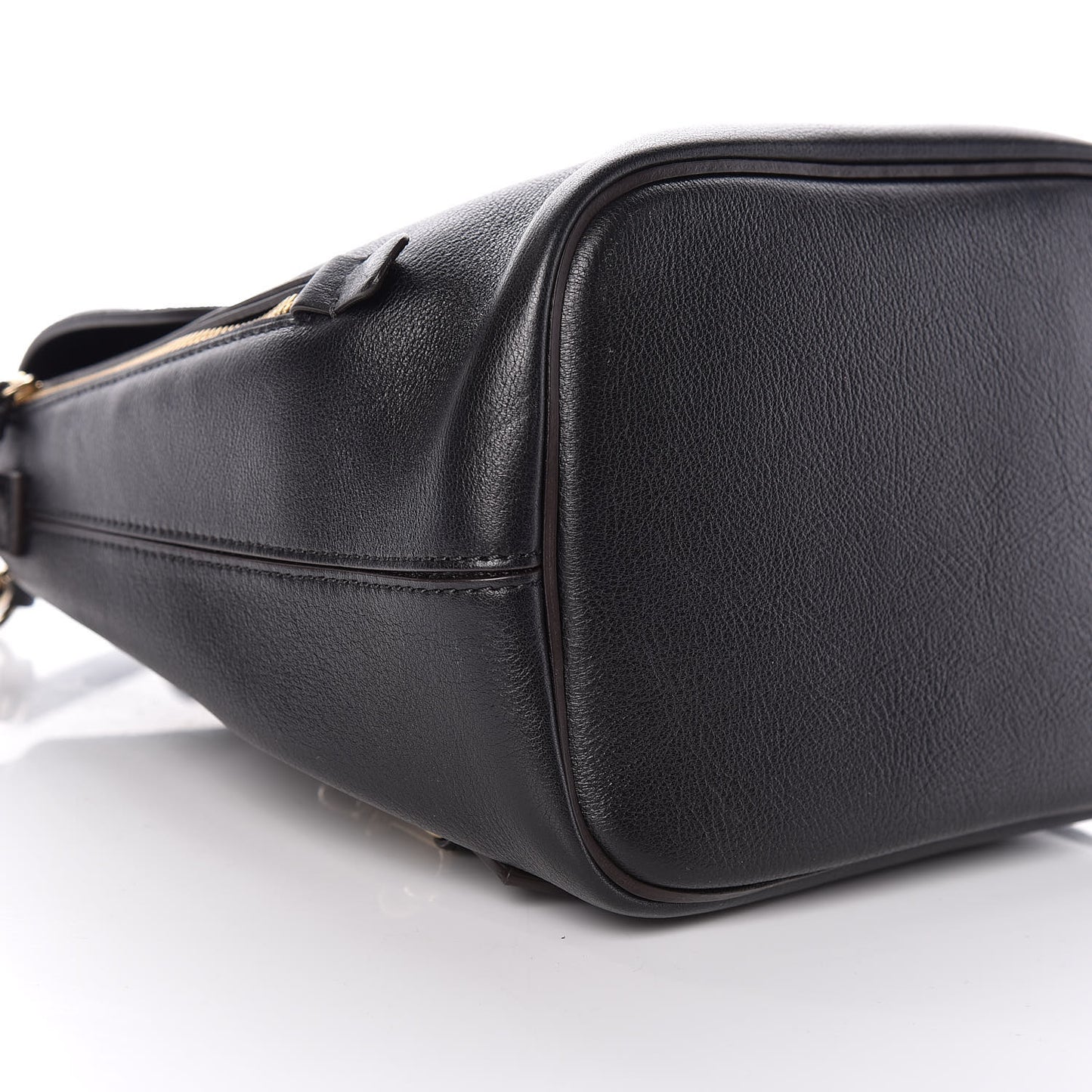 Suede Calfskin Small Faye Backpack Black