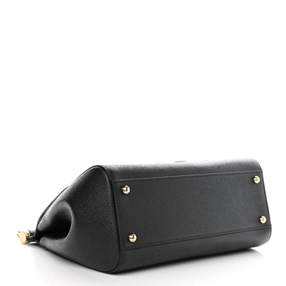 Dolce & Gabbana Dauphine Medium DG Family Patch Miss Sicily Satchel Black 4 of 9