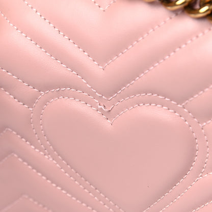 Gucci Calfskin Matelasse Mini GG Marmont Shoulder Bag Perfect Pink 6 of 7