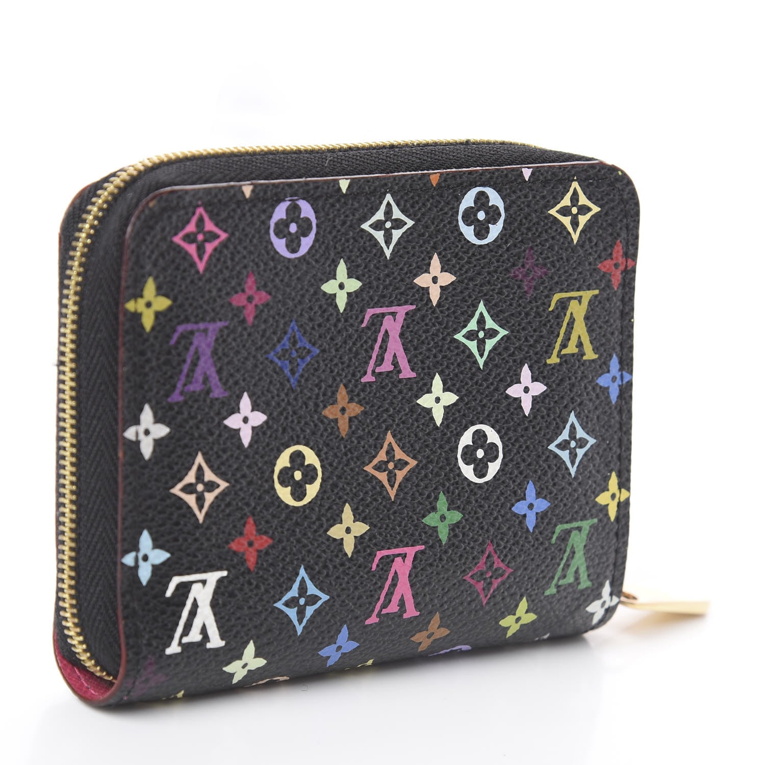 Louis Vuitton Monogram Multicolor Zippy Coin Purse Black Grenade 2 of 5