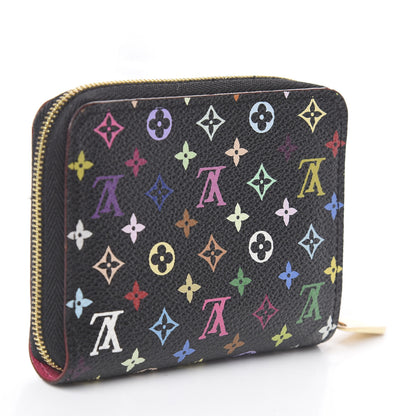 Louis Vuitton Monogram Multicolor Zippy Coin Purse Black Grenade 2 of 5