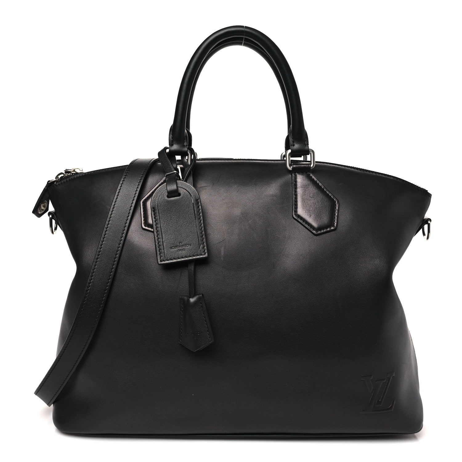 Louis Vuitton Smooth Millesime Calfskin Lockit MM Black 1 of 9