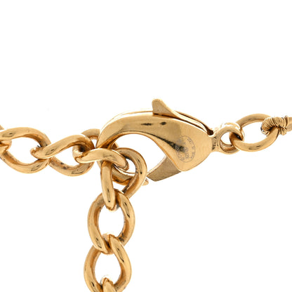 Chanel Pearl Crystal CC Choker Necklace Brown Gold 4 of 4