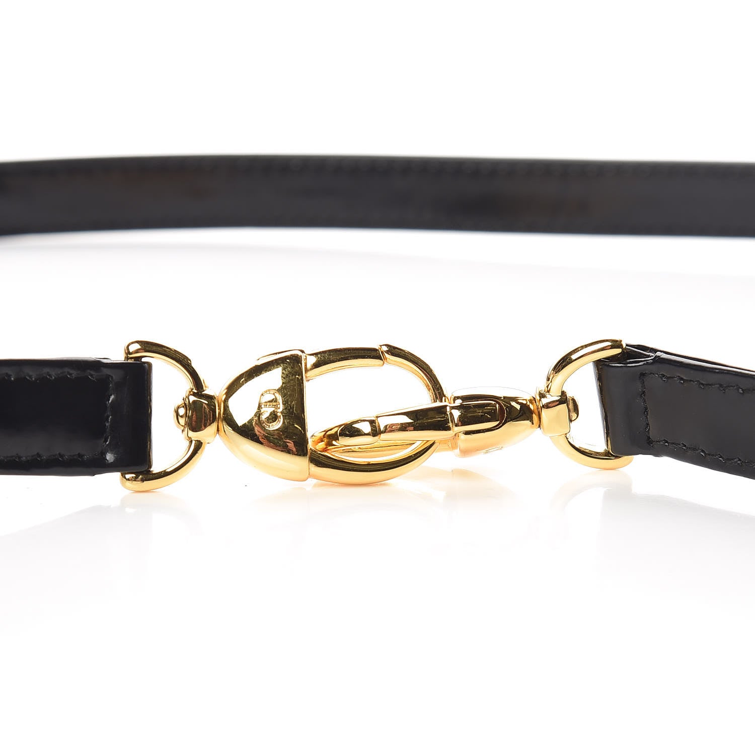 Christian Dior Patent Calfskin Lady Dior Shoulder Strap Black 3 of 3