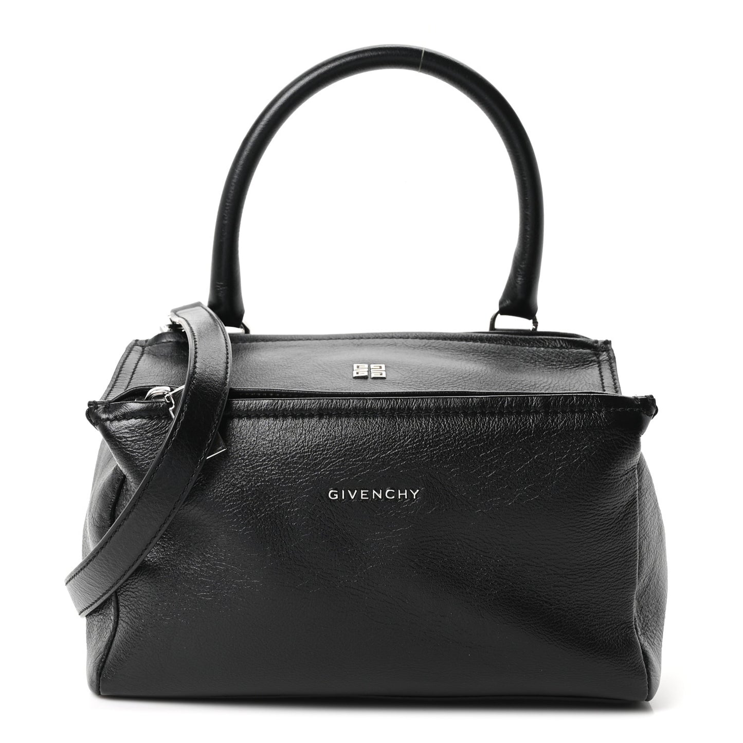 Sugar Goatskin Small Pandora Black