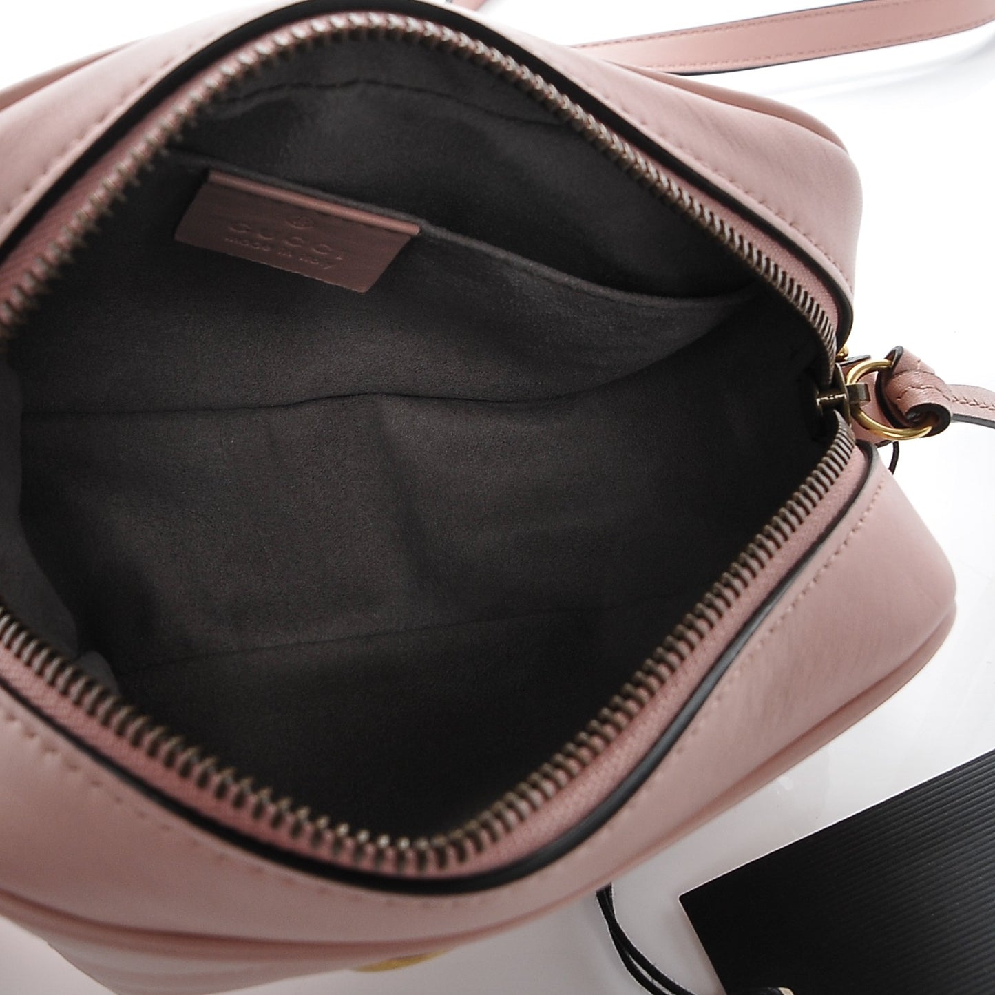 Calfskin Matelasse Mini GG Marmont Chain Shoulder Bag Perfect Pink