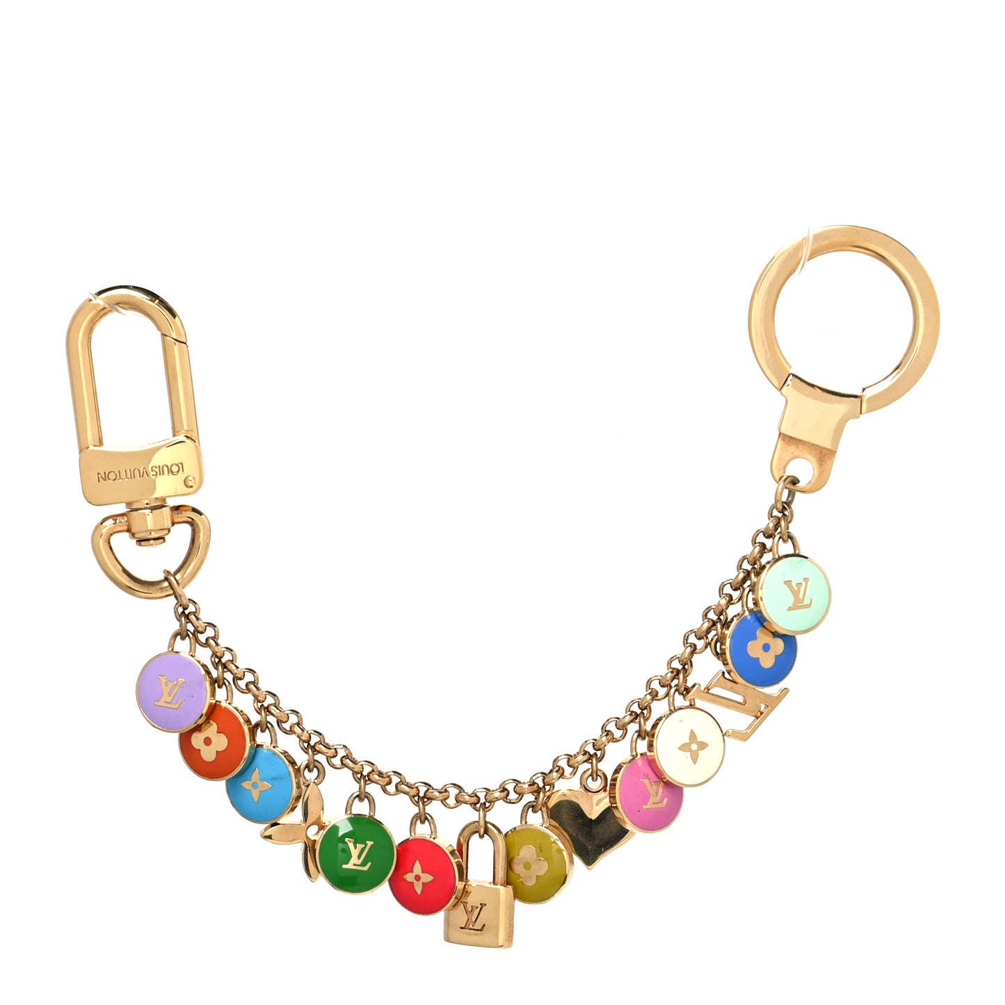 Pastilles Key Chain Bag Charm Multicolor