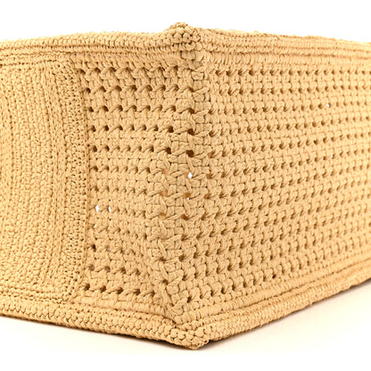 Christian Dior Raffia Medium Book Tote Natural 9 of 10