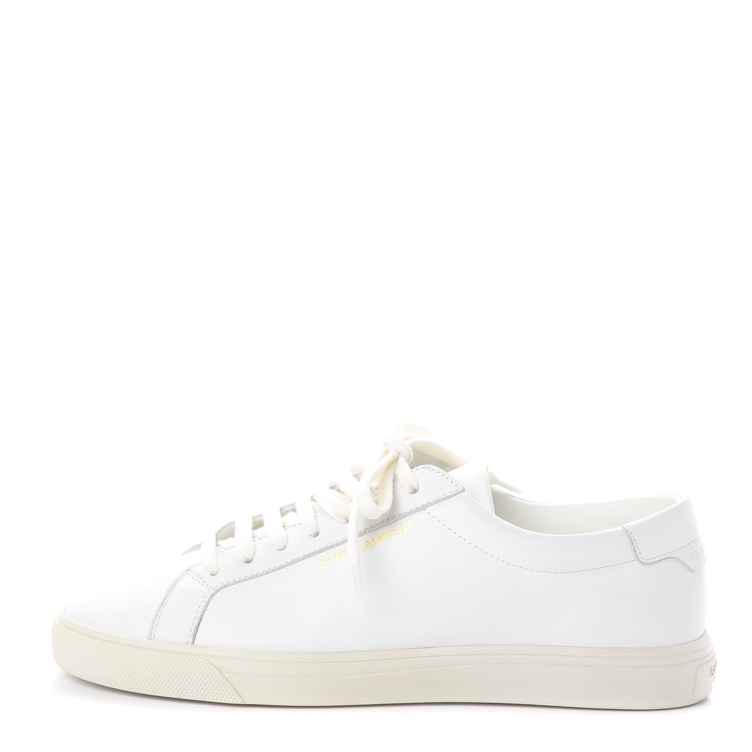 Saint Laurent Calfskin Andy Low Top Sneakers 37 Blanc Optique 1 of 7